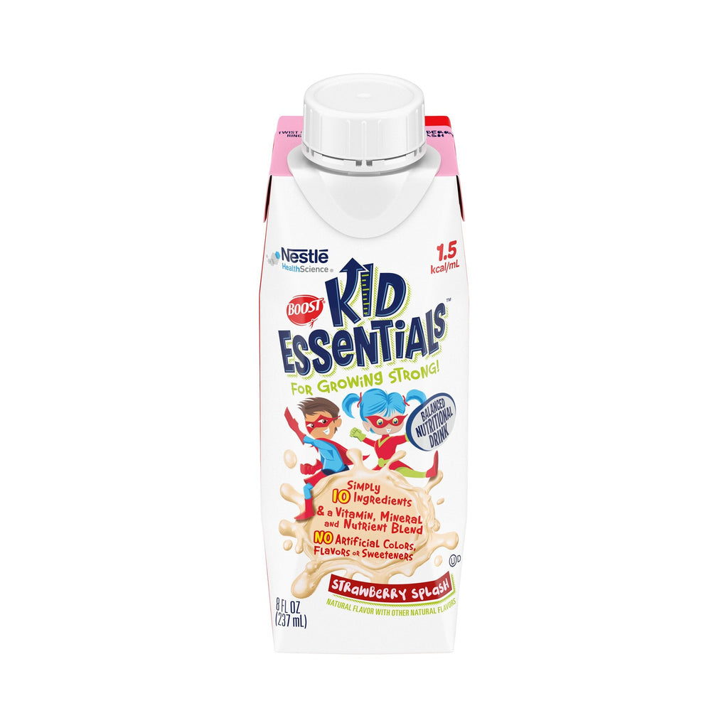 BoostÂ® Kid Essentialsâ„¢ 1.5 Strawberry Pediatric Oral Supplement / Tube Feeding Formula, 8 oz. Carton