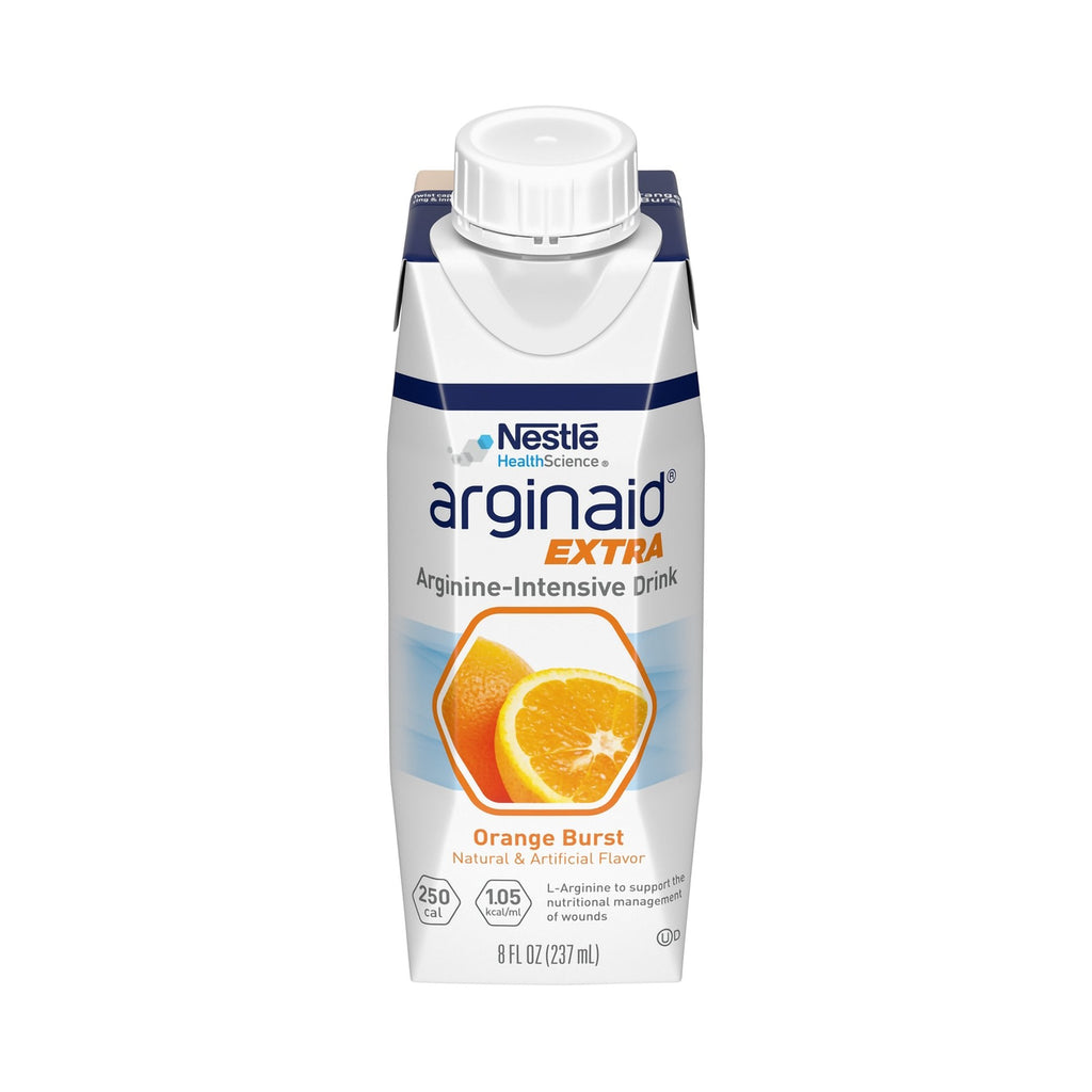 Arginaid ExtraÂ® Orange Arginine Supplement, 8 oz. Tetra Brik, 24 per Case
