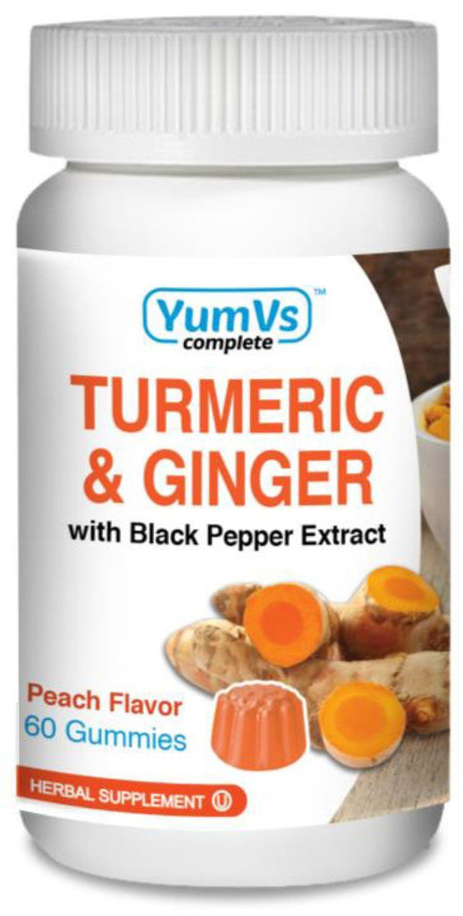 YumV'sâ„¢ Turmeric Curcumin / Ginger / Black Pepper Extract Mineral Supplement