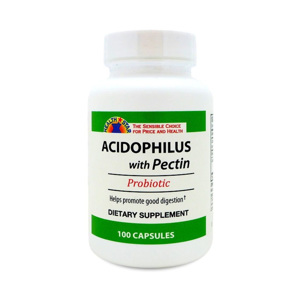 Health*Star Calcium / Pectin / Lactobacillus Acidophilus Probiotic Dietary Supplement