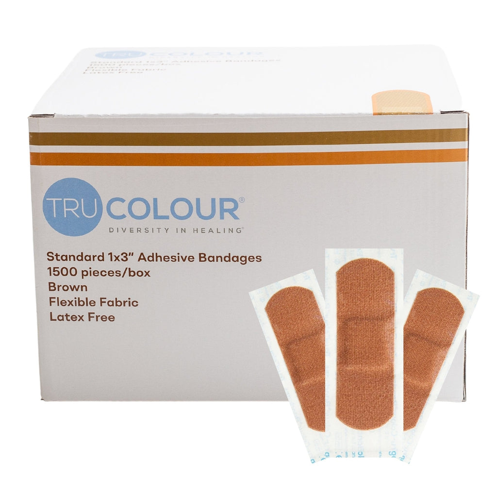 Tru-ColourÂ® Brown Adhesive Strip, 1 x 3 Inch