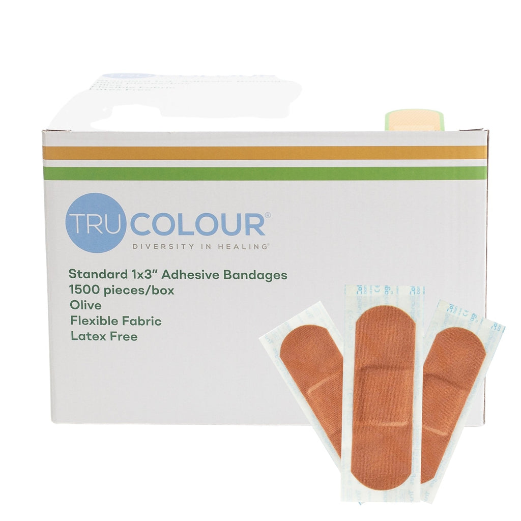 Tru-ColourÂ® Olive Adhesive Strip, 1 x 3 Inch
