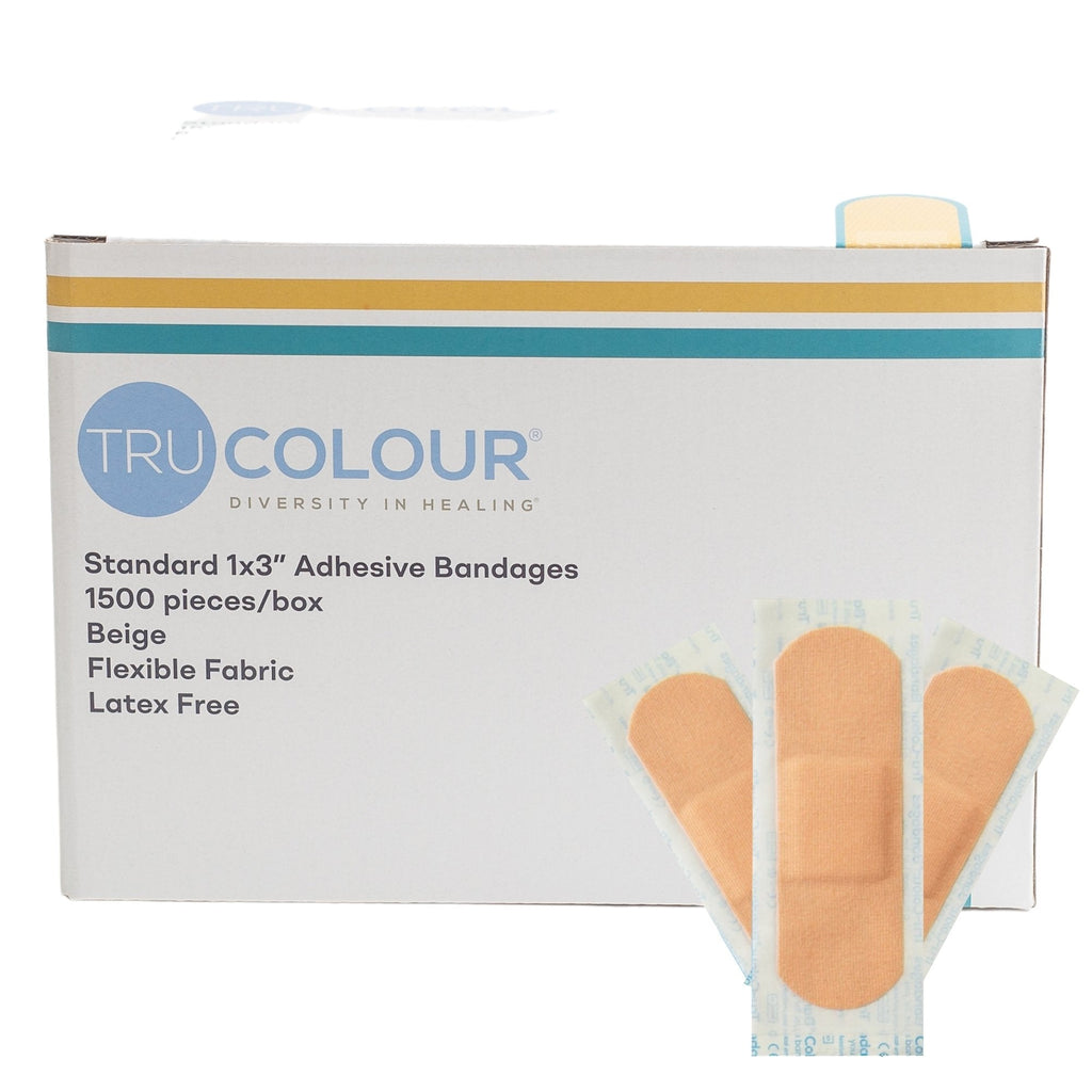 Tru-ColourÂ® Beige Adhesive Strip, 1 x 3 Inch