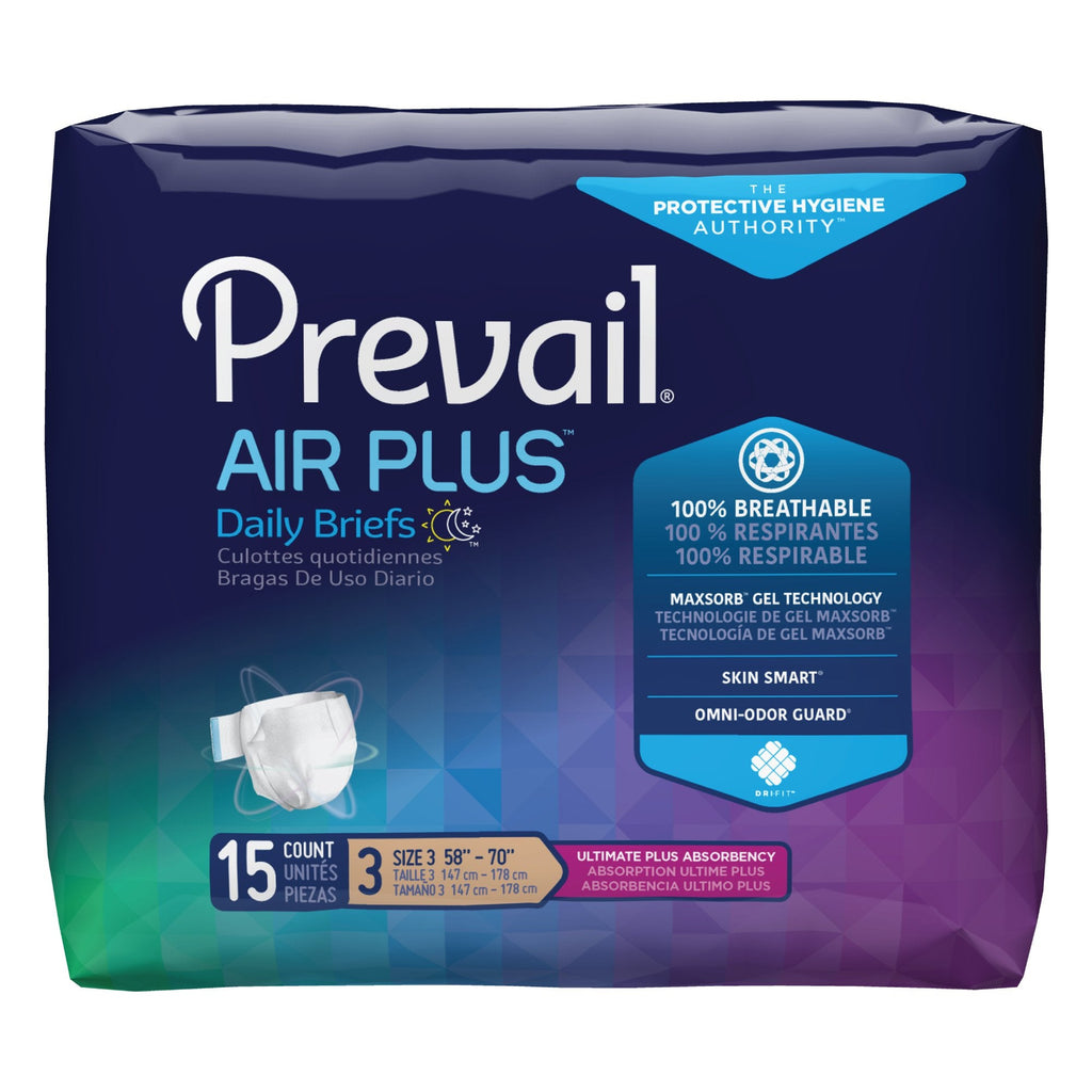 PrevailÂ® Air Plusâ„¢ Daily Briefs, Size 3