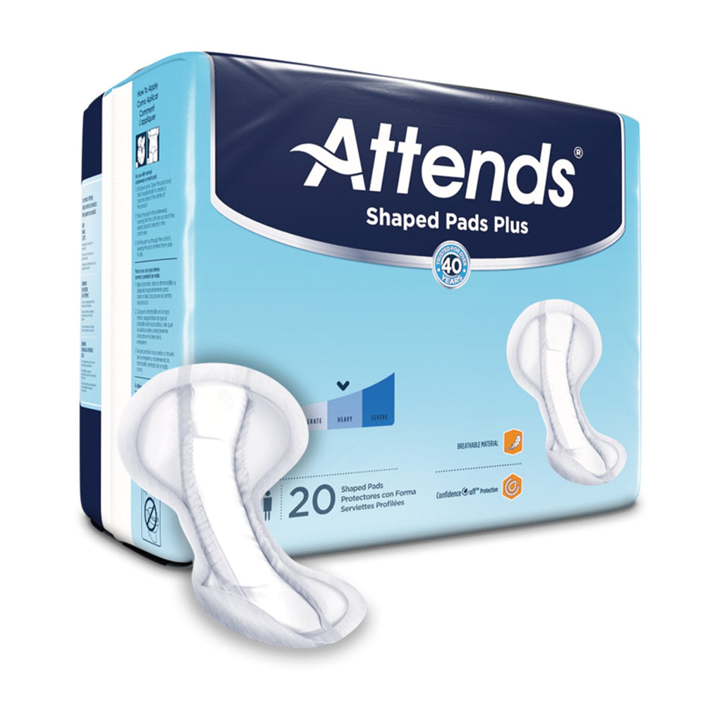 AttendsÂ® Shaped Pads Plus
