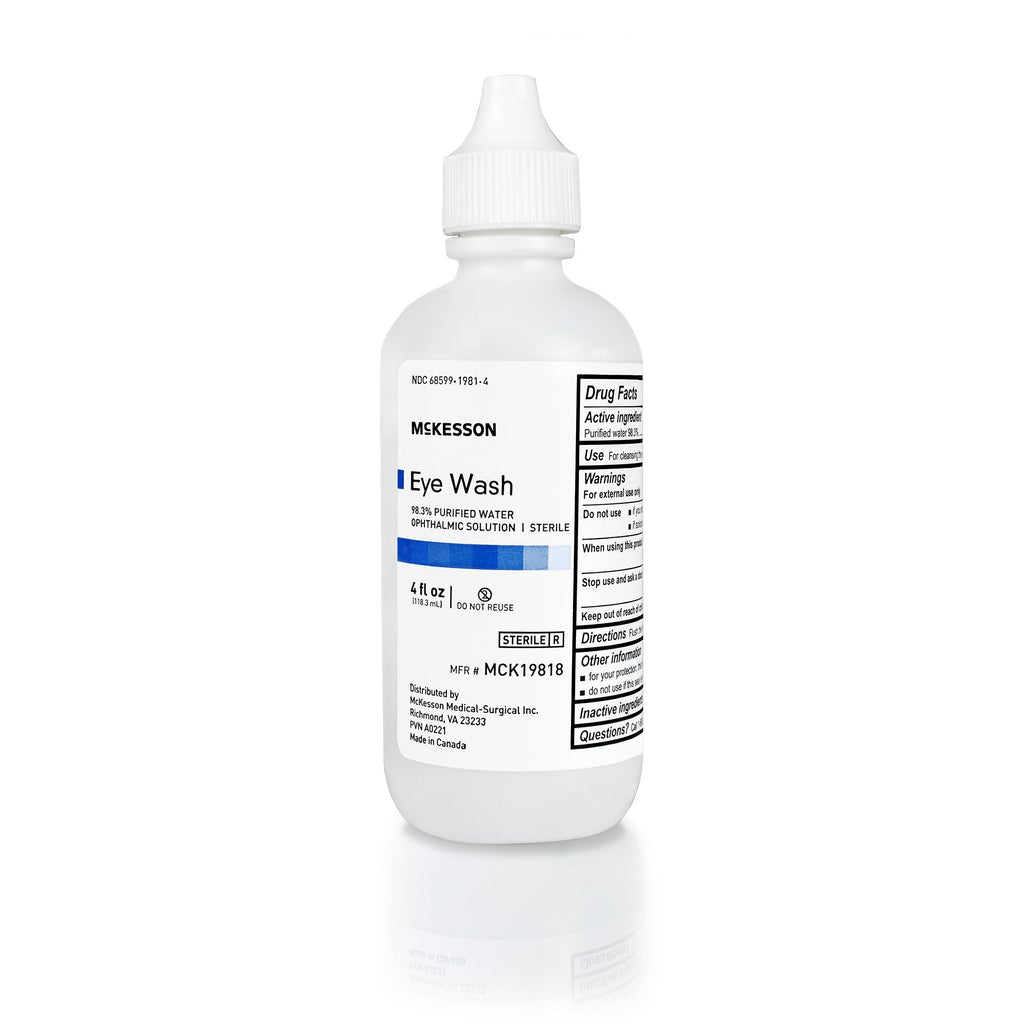 McKesson Eye Wash Solution, 4-ounce Squeeze Bottle