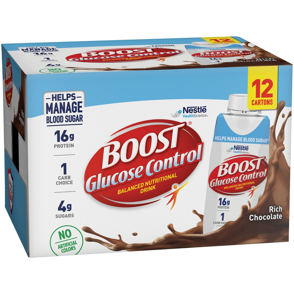 BoostÂ® Glucose Control Chocolate Oral Supplement, 8 oz. Bottle