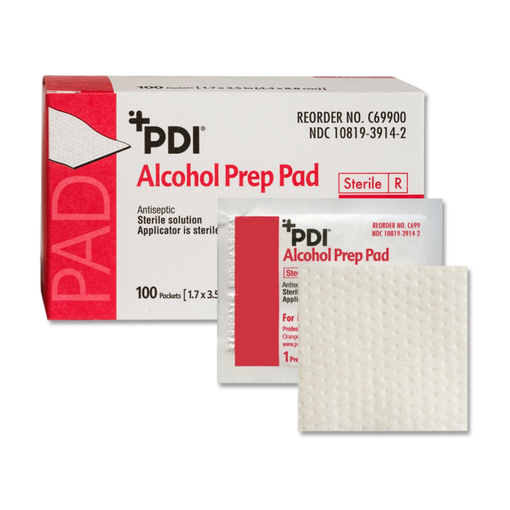 PDIÂ® Alcohol Prep Pad, 2Â½ x 3 Inch