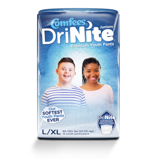 Comfees® DriNite Juniors® Disposable Heavy Absorbent Unisex Youth Underwear - Large / X-Large
