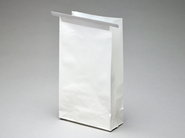 LK Emesis Bag With Wire Tie Closure - White