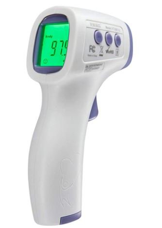 Non-Contact Skin Surface Thermometer Homedics Infrared Skin Probe Handheld 
