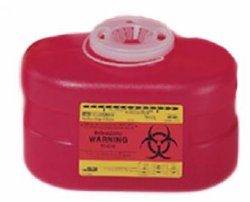 Becton Dickinson Red Sharps Container, 3 Quart