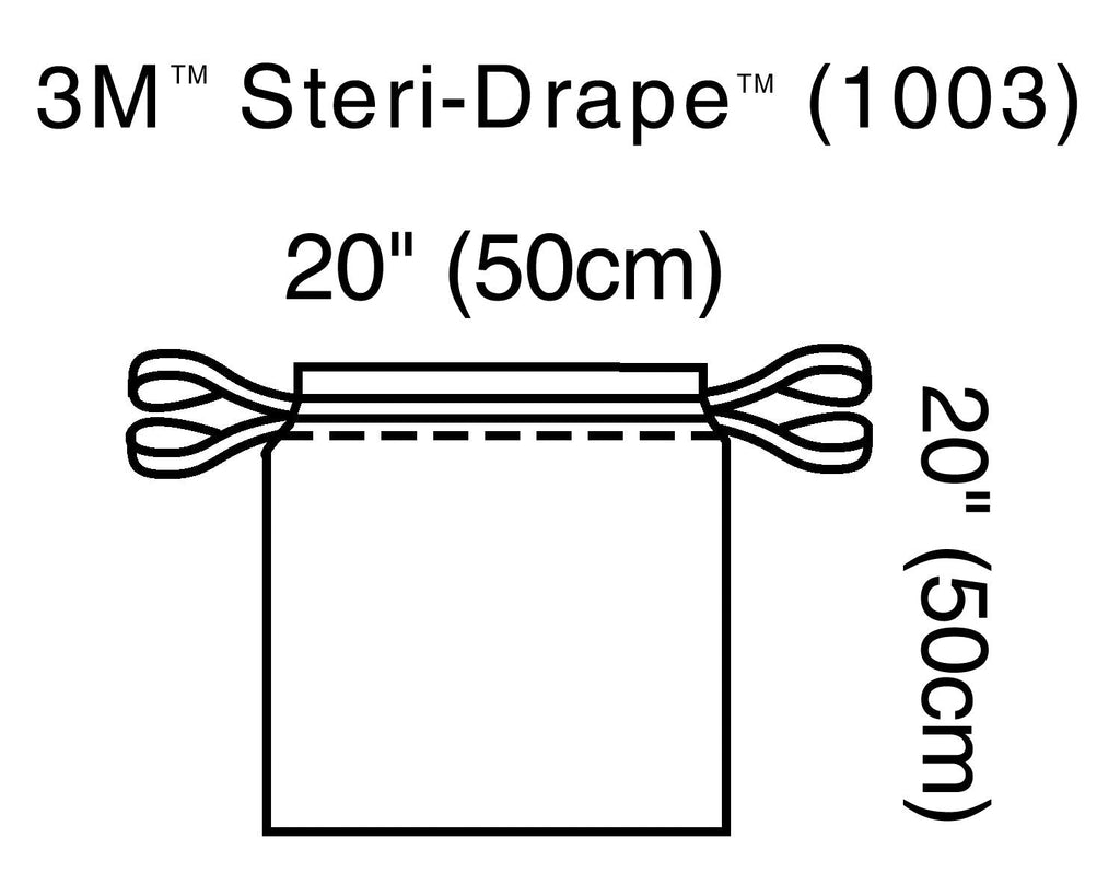 3Mâ„¢ Steri-Drapeâ„¢ Surgical Drape, 20 x 20 Inch