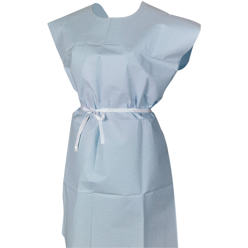 Medi-PakÂª Performance Blue Exam Gown, Large