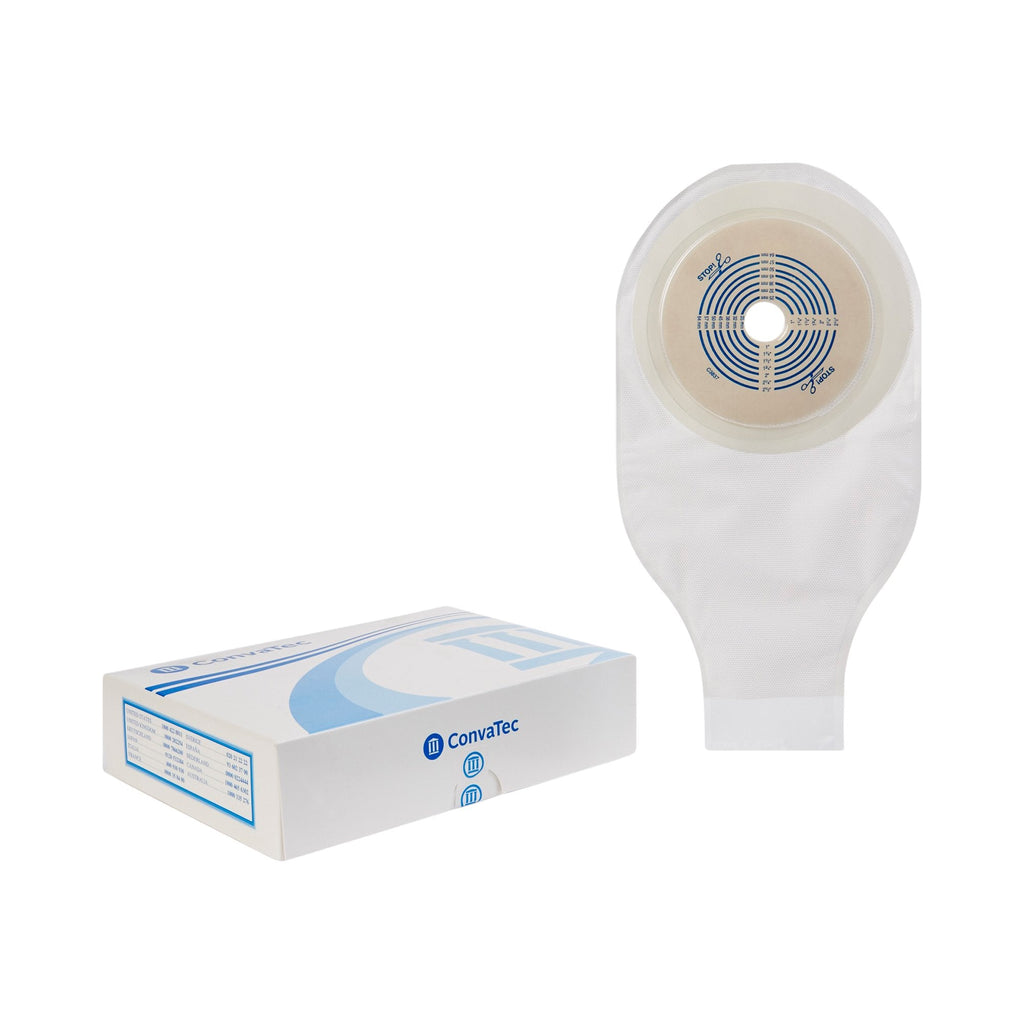 ActiveLifeÂ® One-Piece Drainable Transparent Colostomy Pouch, 12 Inch Length, 3/4 to 2Â½ Inch Stoma
