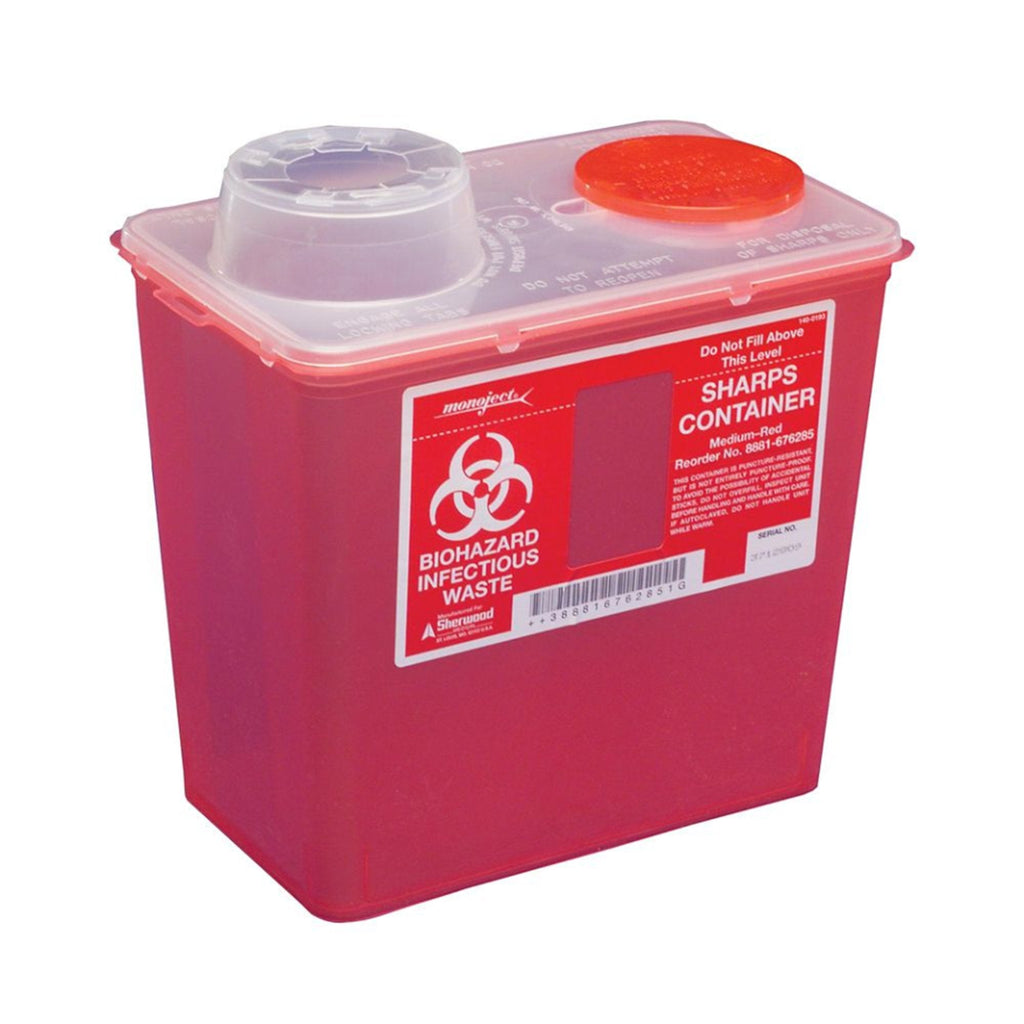 Monojectâ„¢ Multi-purpose Sharps Container, 10-9/10 H x 10Â½ W x 6Â¾ D Inch