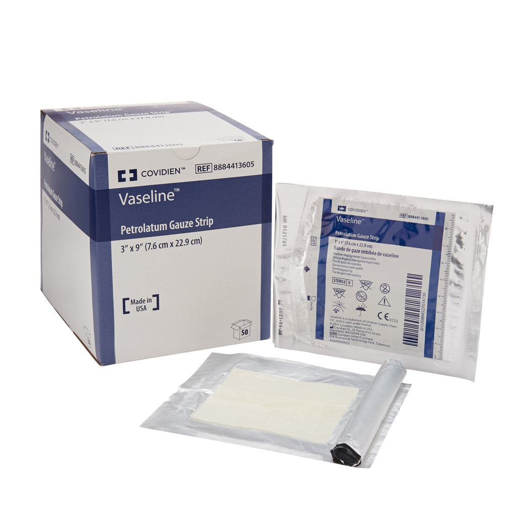 Covidienâ„¢ Vaselineâ„¢ Impregnated Dressing, 3 x 9 Inch
