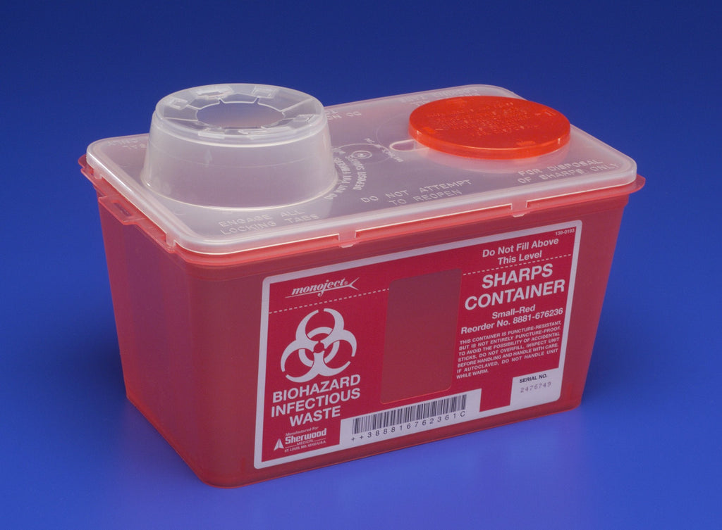 Monojectâ„¢ Multi-purpose Sharps Container, 7 H x 6Â¾ W x 10Â½ D Inch