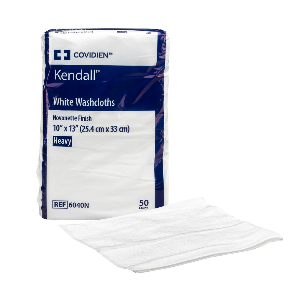 Kendallâ„¢ White Washcloth, 10 x 13 Inch