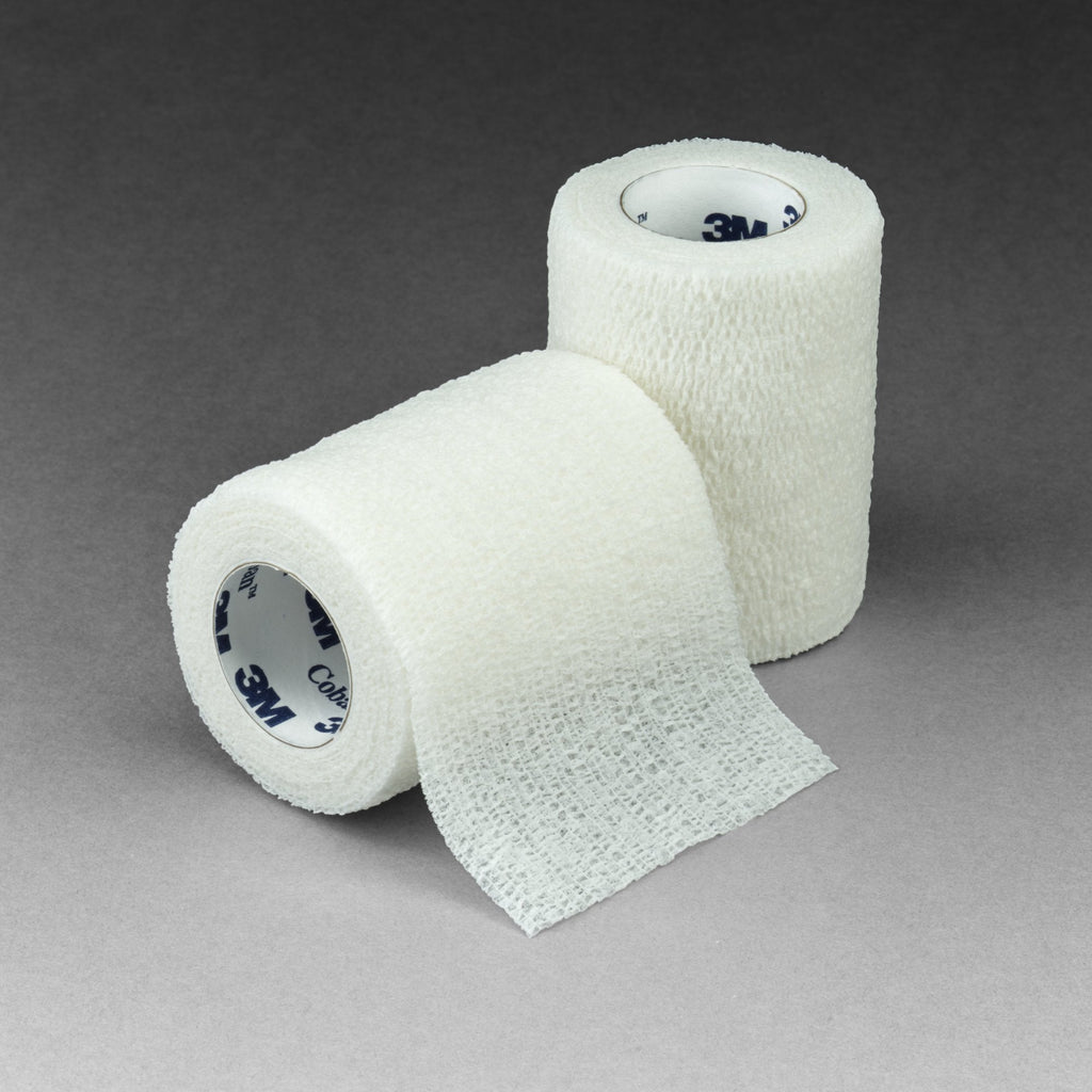 3Mâ„¢ Cobanâ„¢ Self-Adherent Cohesive Bandage, 3 Inch x 5 Yard, White, Standard Compression