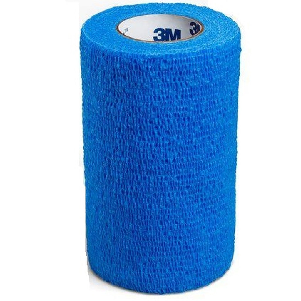 3Mâ„¢ Cobanâ„¢ Self-Adherent Cohesive Bandage, 4 Inch x 5 Yard, Blue, Standard Compression