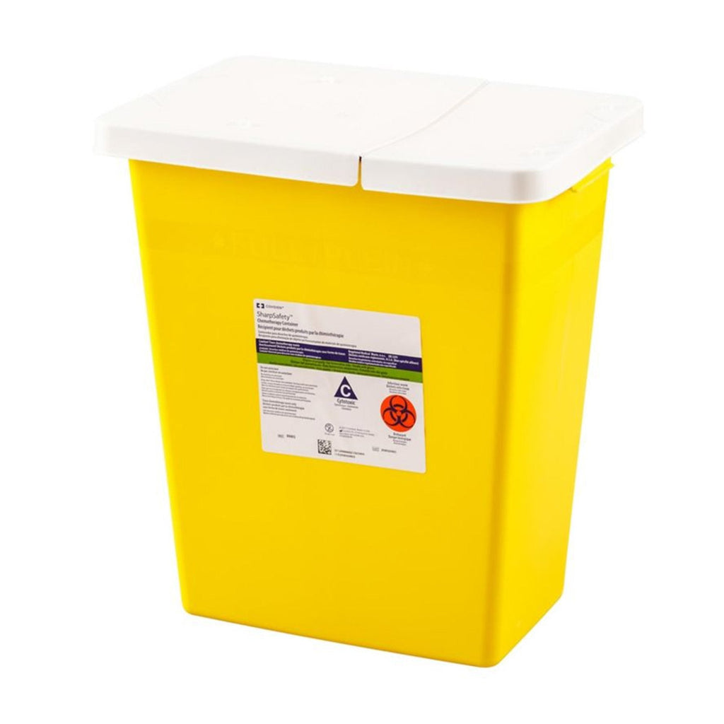 SharpSafetyâ„¢ Chemotherapy Waste Container, 17Â½ H x 15Â½ W x 11 D Inch