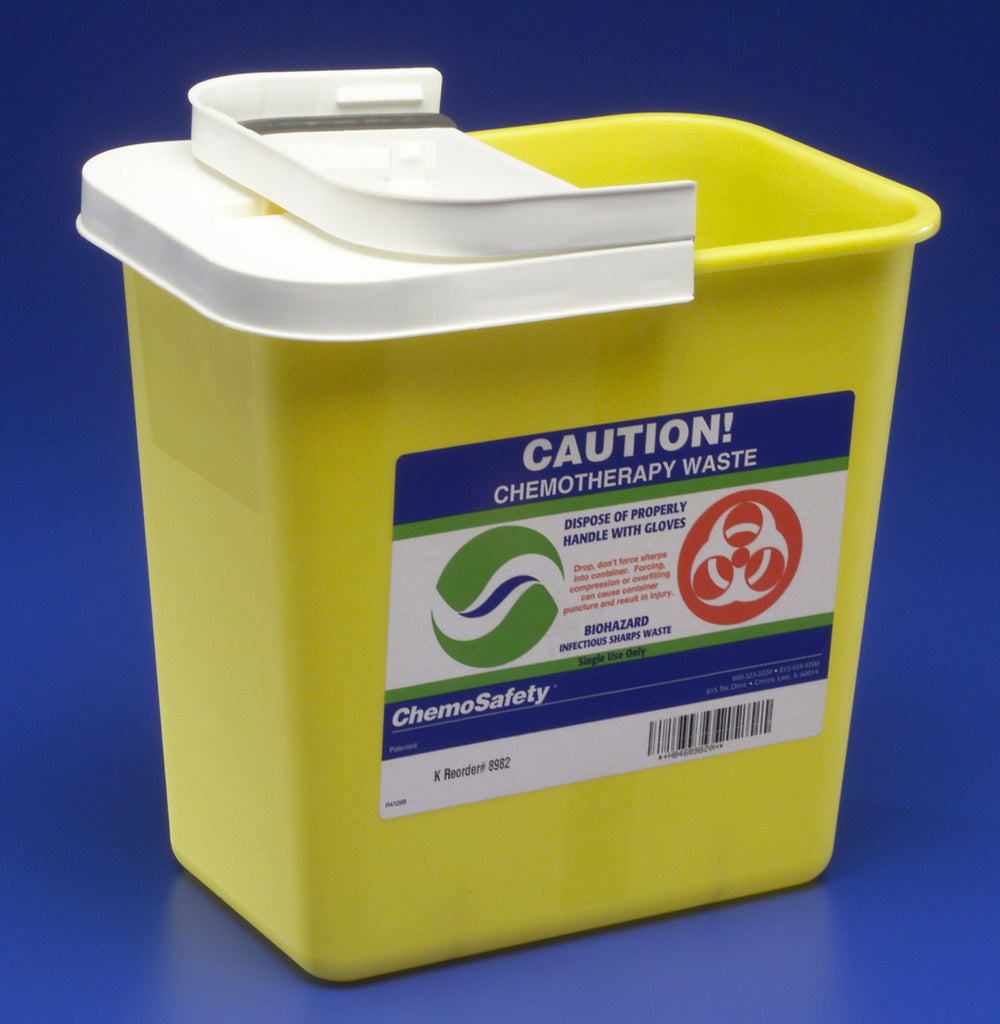SharpSafetyâ„¢ Chemotherapy Waste Container, 10 H x 10Â½ W x 7Â¼ D Inch