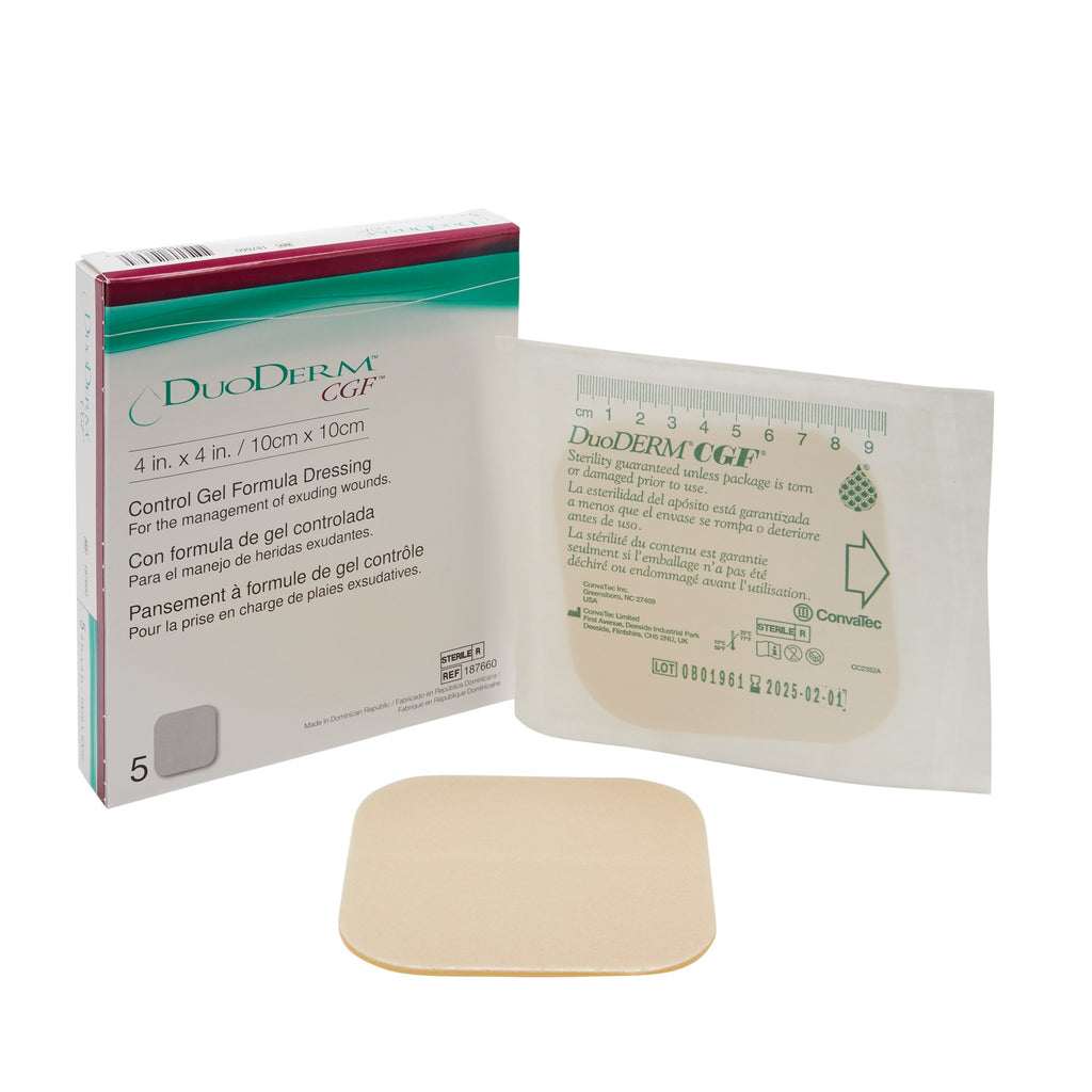 DuoDermÂ® CGFÂ® Hydrocolloid Dressing, 4 x 4 Inch