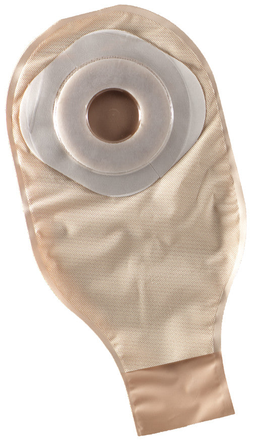 ActiveLifeÂ¨ One-Piece Drainable Transparent Colostomy Pouch, 12 Inch Length, 1_ Inch Stoma