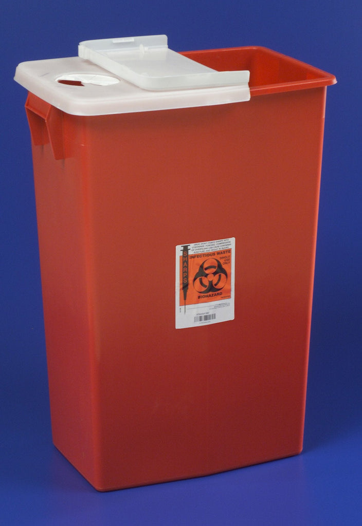 SharpSafetyâ„¢ Multi-purpose Sharps Container, 26 H x 18Â¼ W x 12Â¾ D Inch