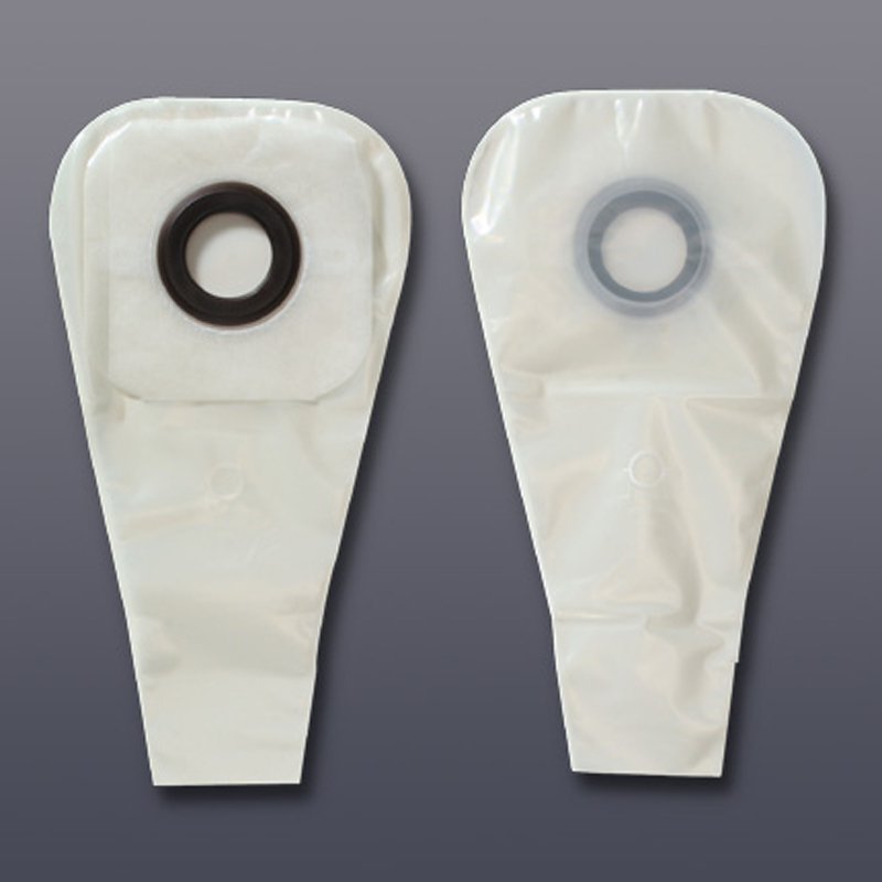 Karaya 5 One-Piece Drainable Transparent Colostomy Pouch, 16 Inch Length, 2_ Inch Stoma