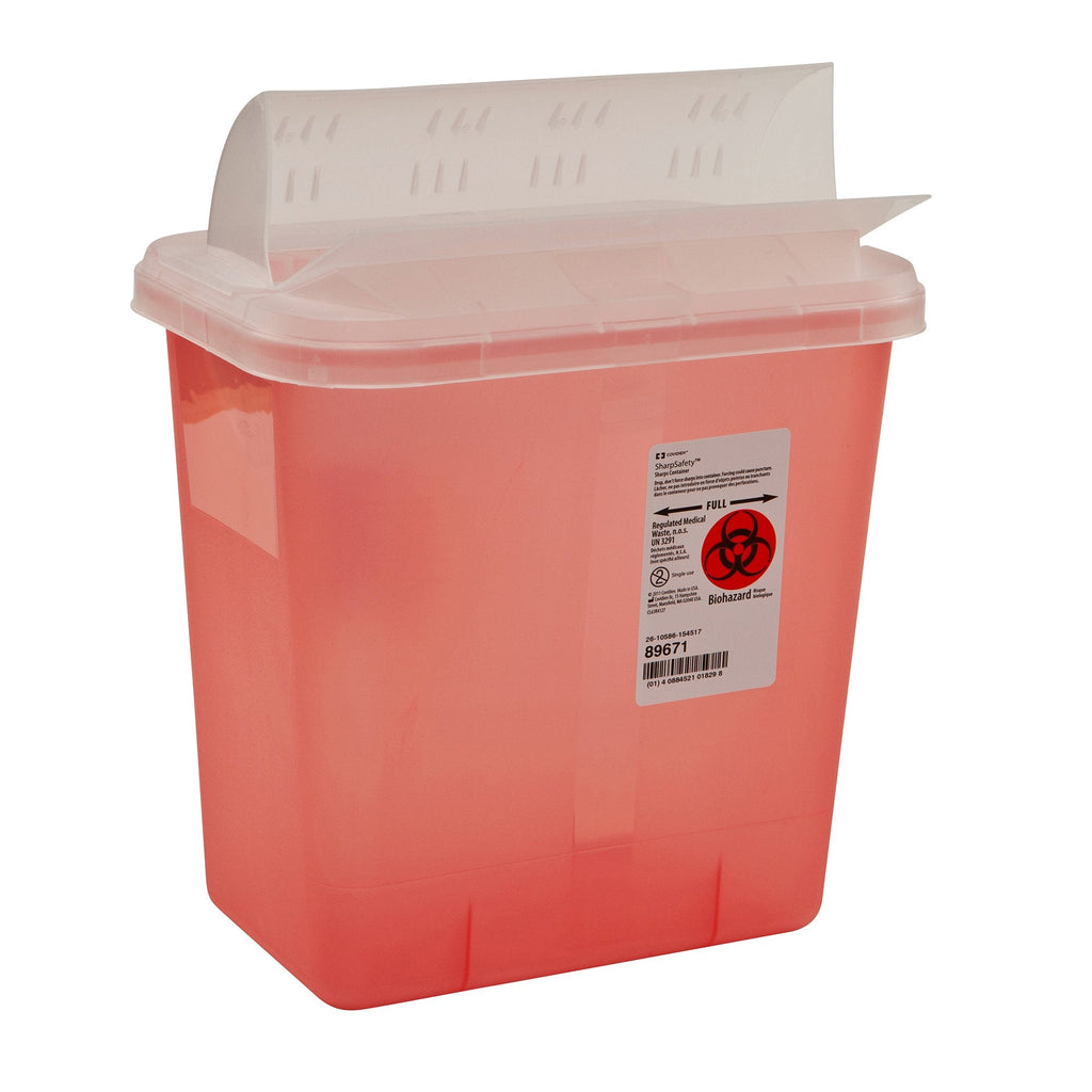 SharpSafetyâ„¢ Multi-purpose Sharps Container, 10 H x 10Â½ W x 7Â¼ D Inch