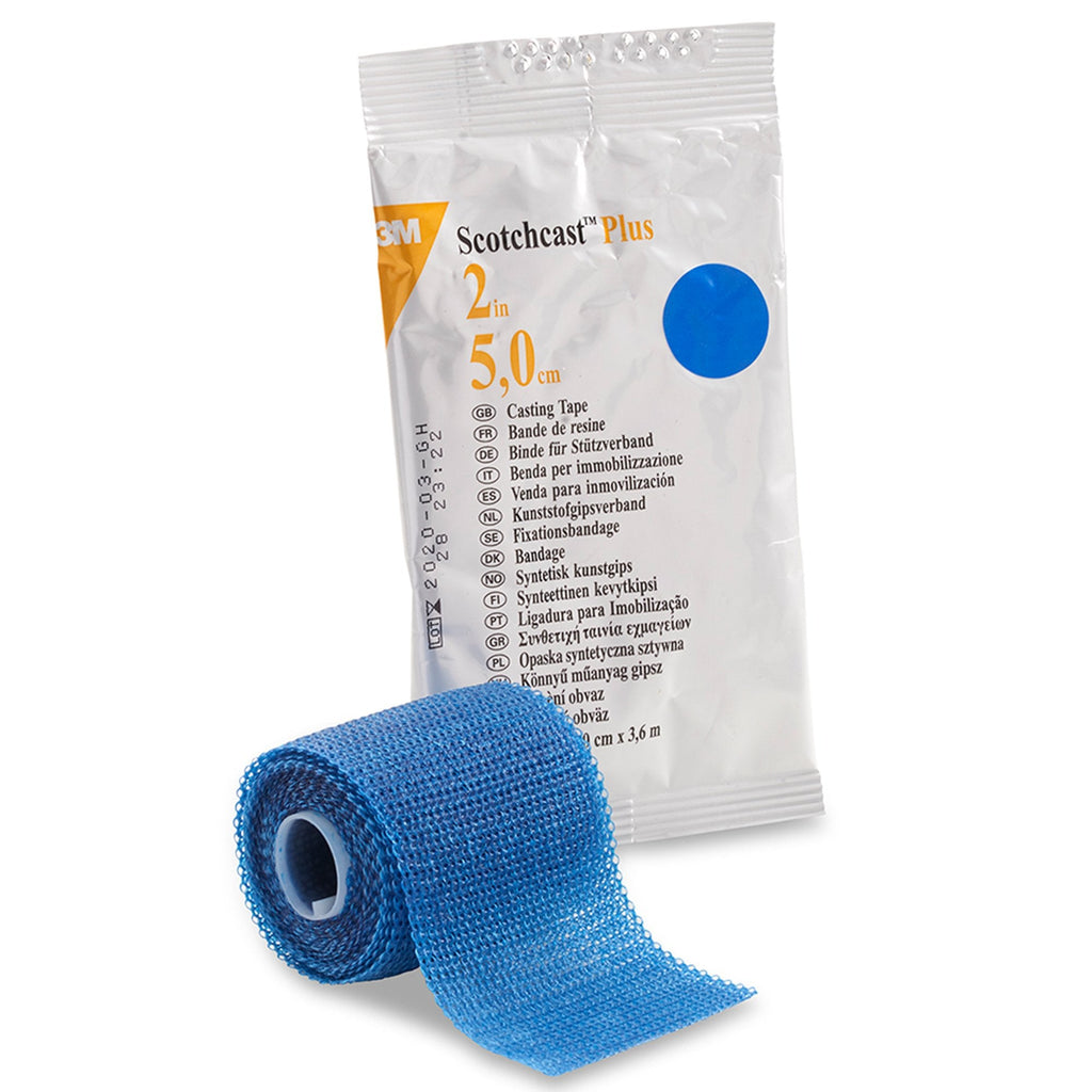 3Mâ„¢ Scotchcastâ„¢ Plus Blue Cast Tape, 2 Inch x 4 Yard