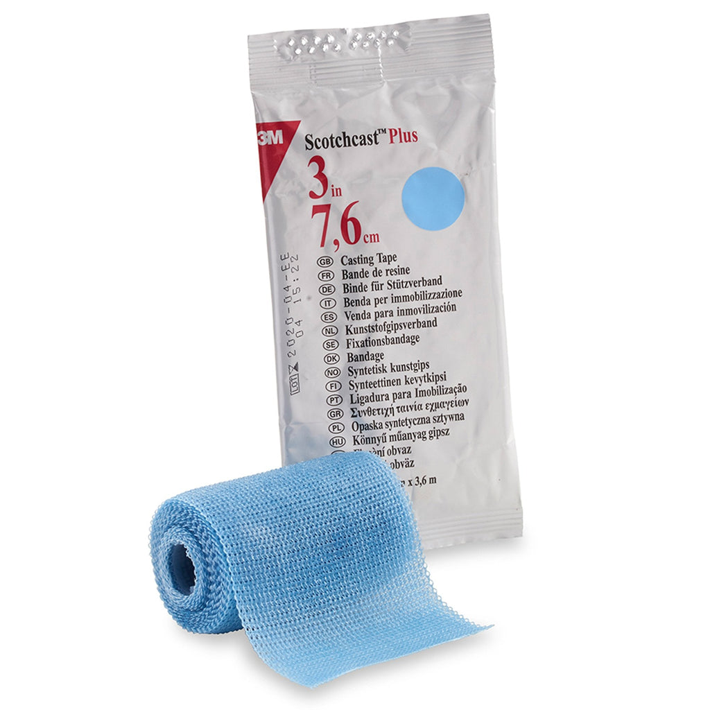 3Mâ„¢ Scotchcastâ„¢ Plus Light Blue Cast Tape, 3 Inch x 12 Foot