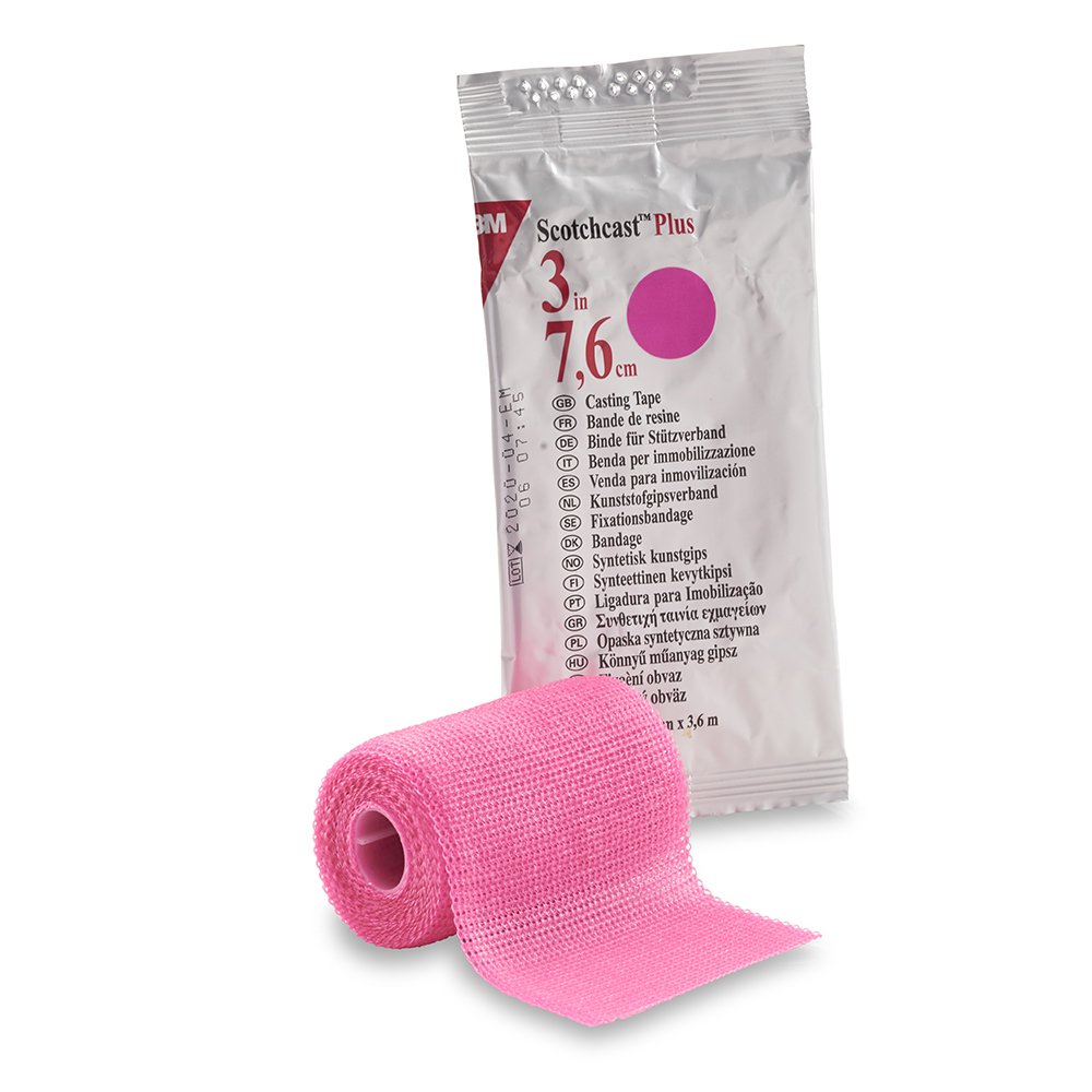 3Mâ„¢ Scotchcastâ„¢ Plus Cast Tape, Bright Pink, 3 Inch x 12 Foot
