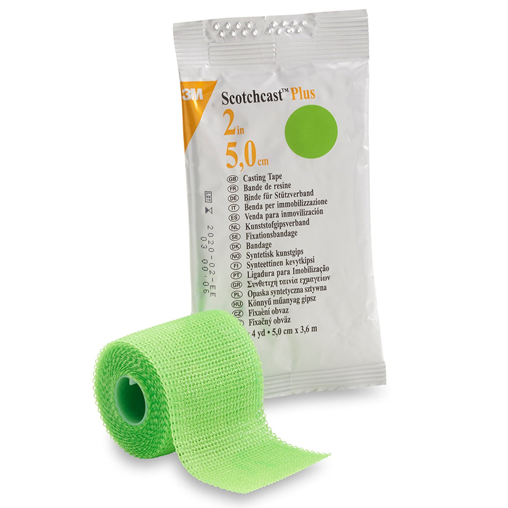 3Mâ„¢ Scotchcastâ„¢ Plus Bright Green Cast Tape, 2 Inch x 12 Foot