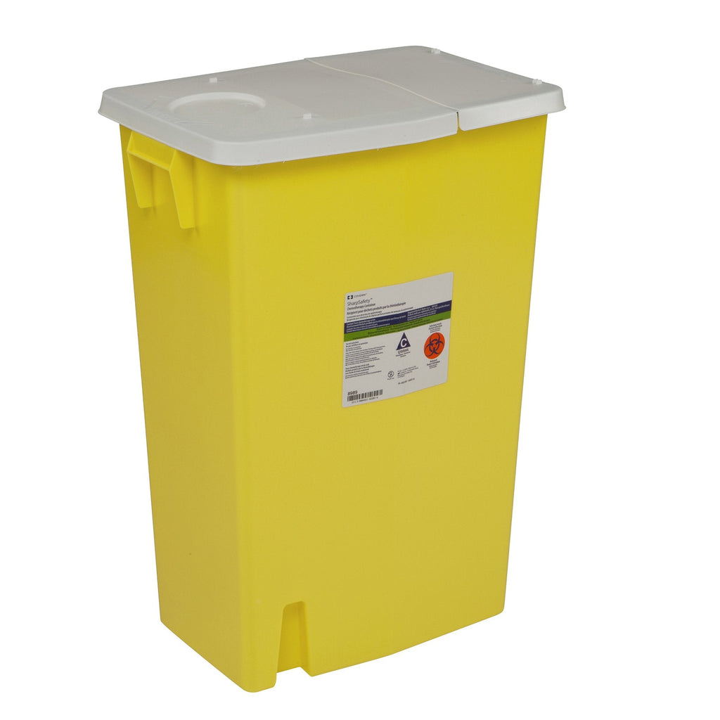SharpSafetyâ„¢ Chemotherapy Waste Container, 26 H x 18Â¼ W x 12Â¾ D Inch