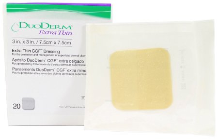 DuoDermÂ® Extra Thin Hydrocolloid Dressing, 6 x 7 Inch Triangle
