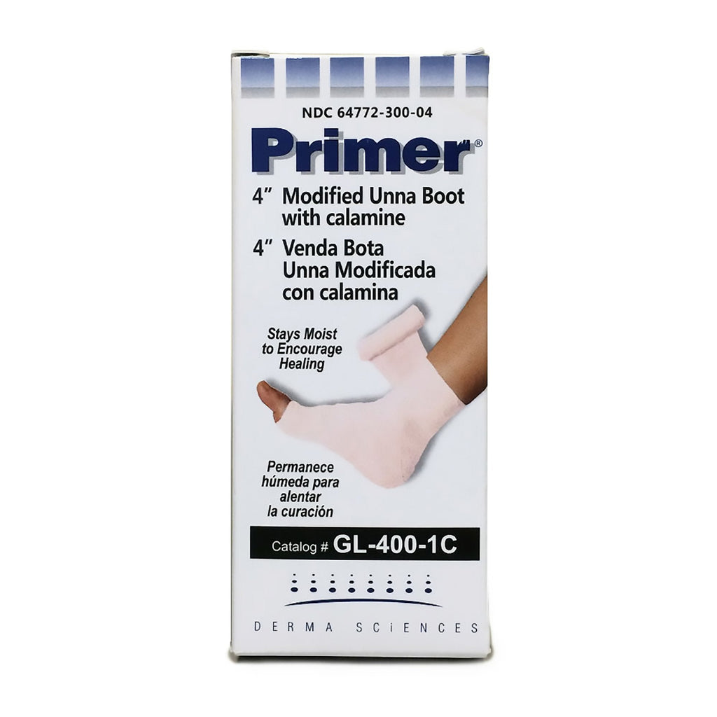 PrimerÂ® Unna Boot with Calamine / Zinc Oxide, 4 Inch X 10 Yard