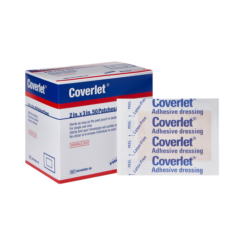 CoverletÂ® Adhesive Strip, Tan, 2 x 3 Inch