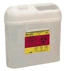 BD Sharps Container, 1-Piece, Horizontal Entry Lid, 5.4 Qt, Translucent