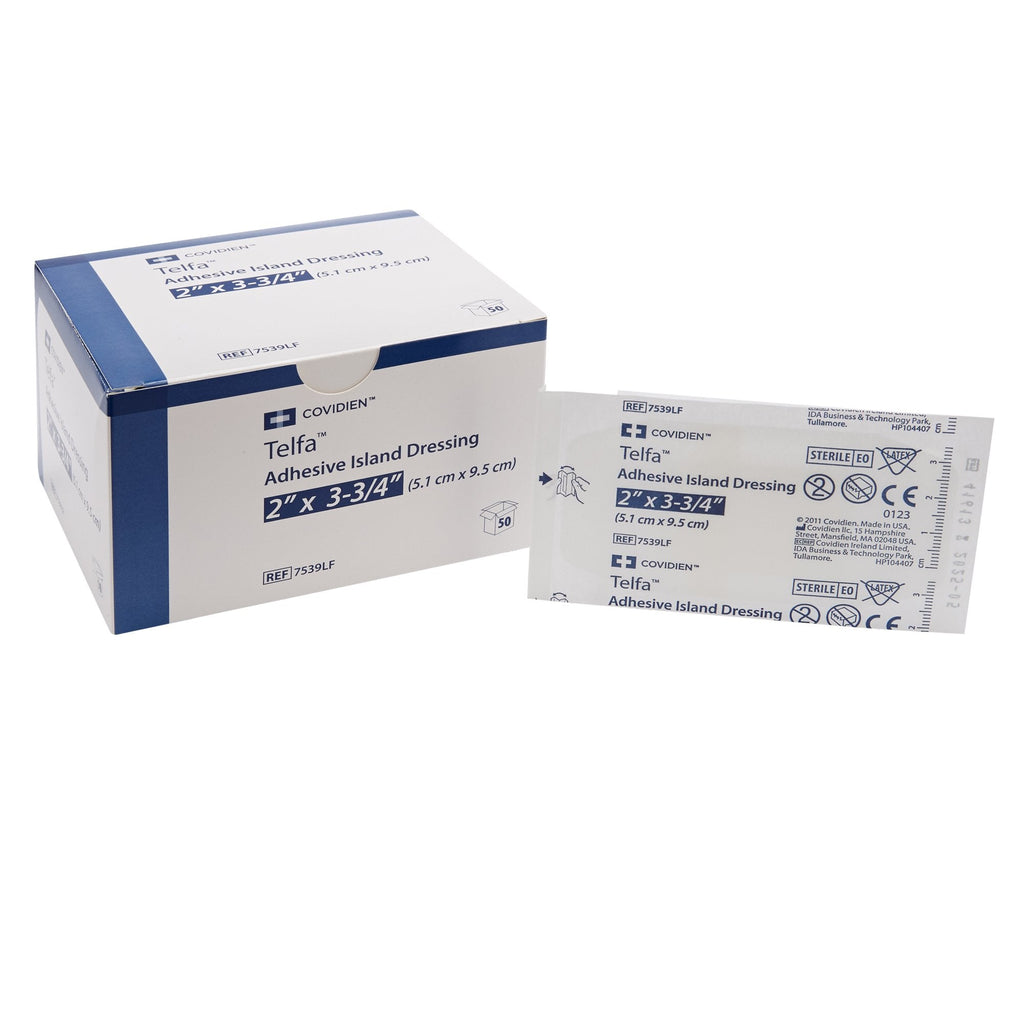 Telfaâ„¢ White Adhesive Strip, 2 x 3-3/4 Inch