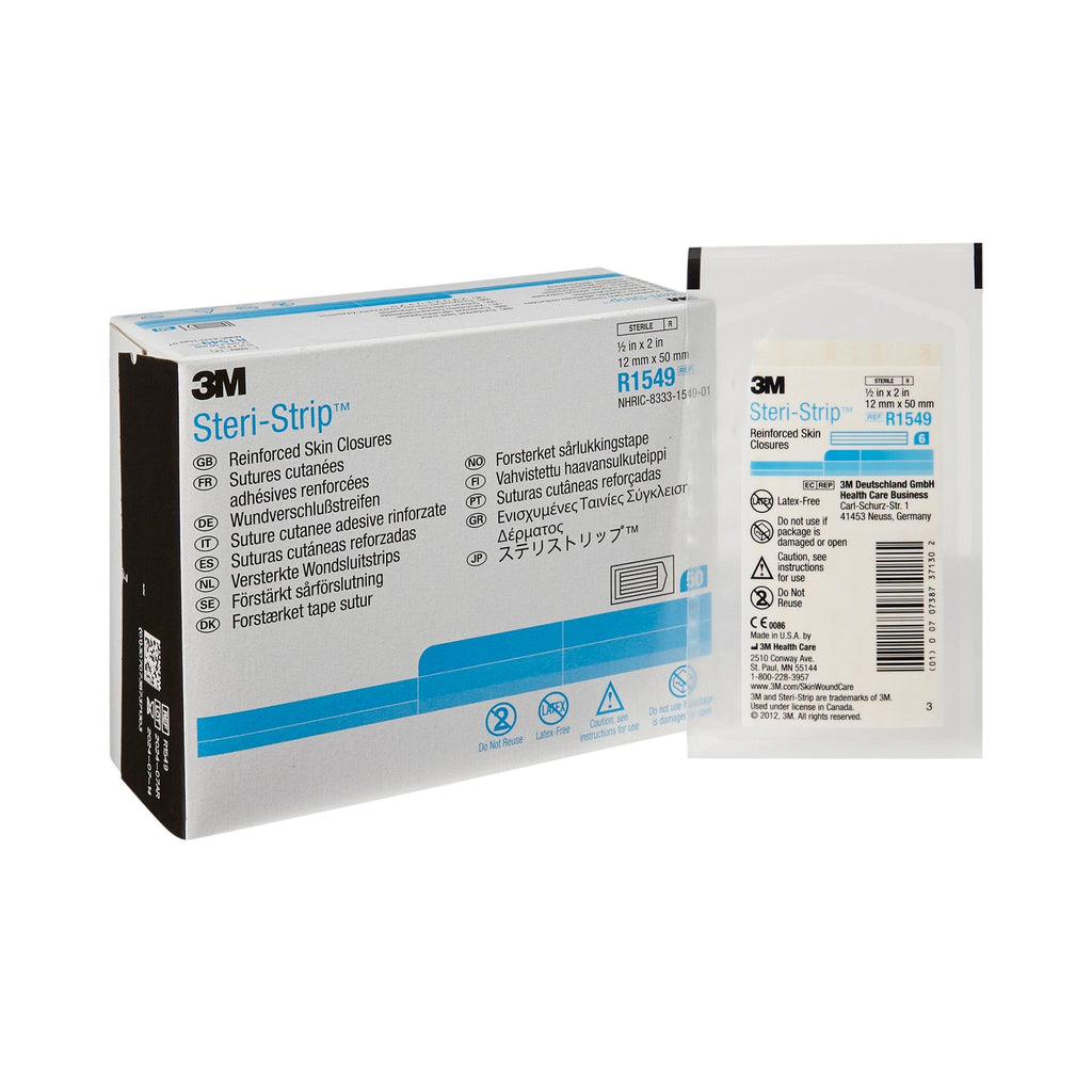 3Mâ„¢ Steri-Stripâ„¢ Skin Closure Strip, 1/2 X 2 Inch