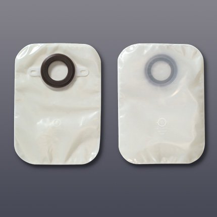 Karaya 5 One-Piece Closed End Transparent Colostomy Pouch, 12 Inch Length, 1_ Inch Stoma