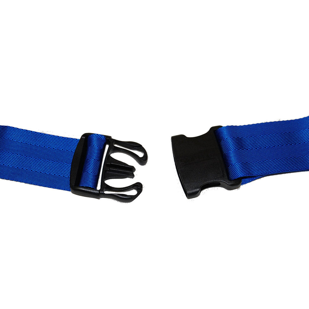 SkiL-CareÂª Wheelchair Safety Belt, 2 x 54 in., Black / Blue