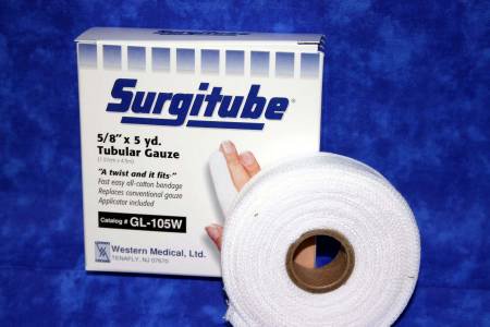 SurgitubeÂ® Tubular Retainer Dressing, 5/8 Inch x 5 Yard