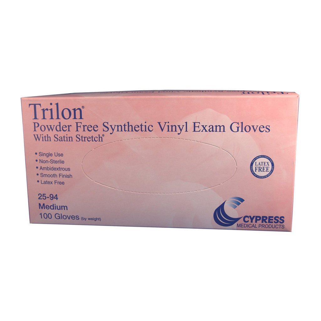 TrilonÂ® Exam Glove, Medium, Clear