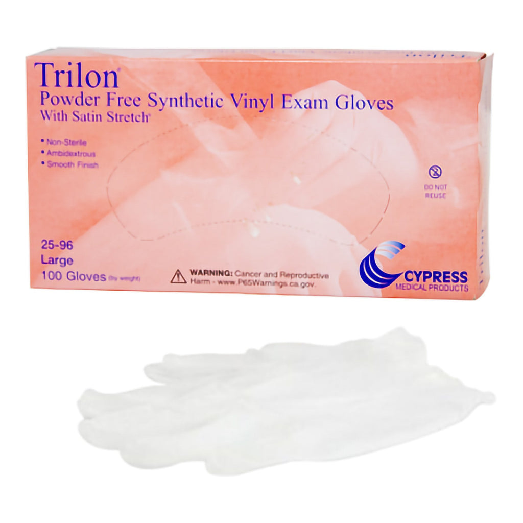 TrilonÂ® Exam Glove, Large, Clear