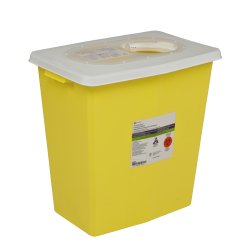 SharpSafetyâ„¢ Chemotherapy Waste Container 18Â¾ H x 18Â¼ W x 12Â¾ D Inch