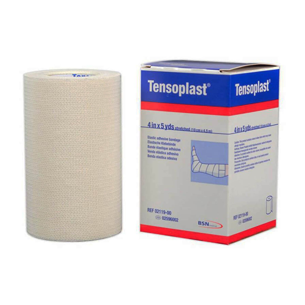 TensoplastÂ® Elastic Adhesive Bandage, 4 Inch x 5 Yard, White